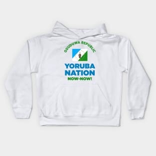 Yoruba Nation Now-Now! - Oduduwa Republic Kids Hoodie